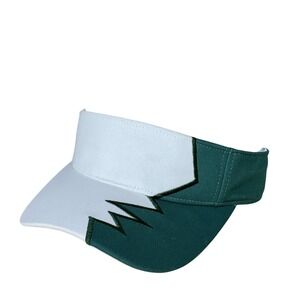 Kati Hat Visor Strap Back One Size White Green Zigzag Men's Sport Casual